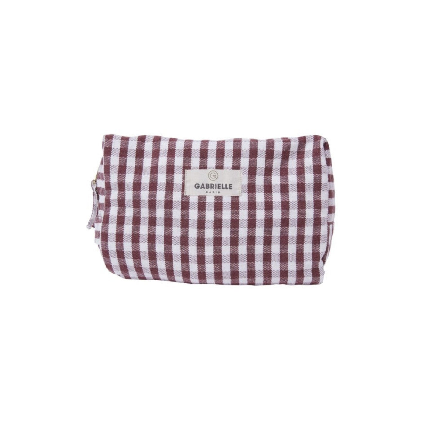 Trousse de toilette - Vichy bordeaux - Gabrielle Paris
