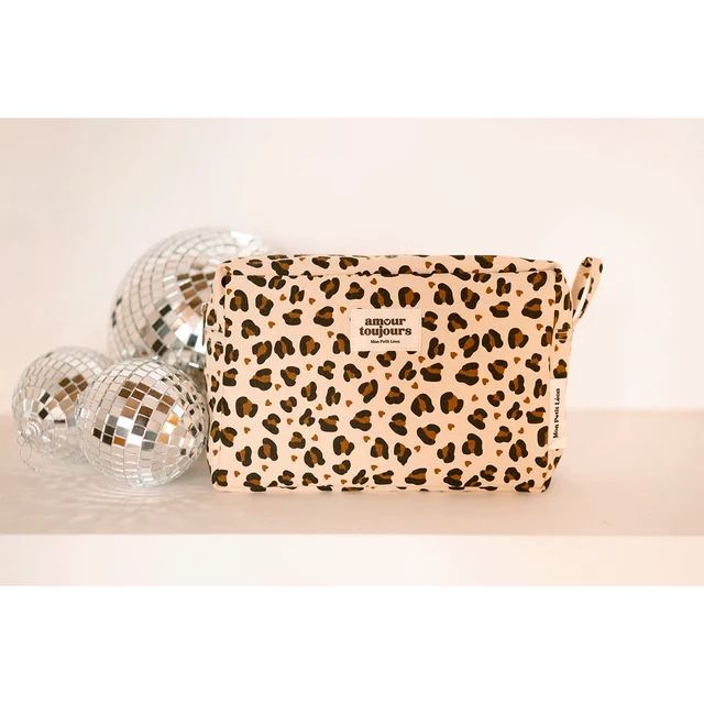 Trousse de toilette - Léopard coeur - Amour toujours - Mon petit Léon
