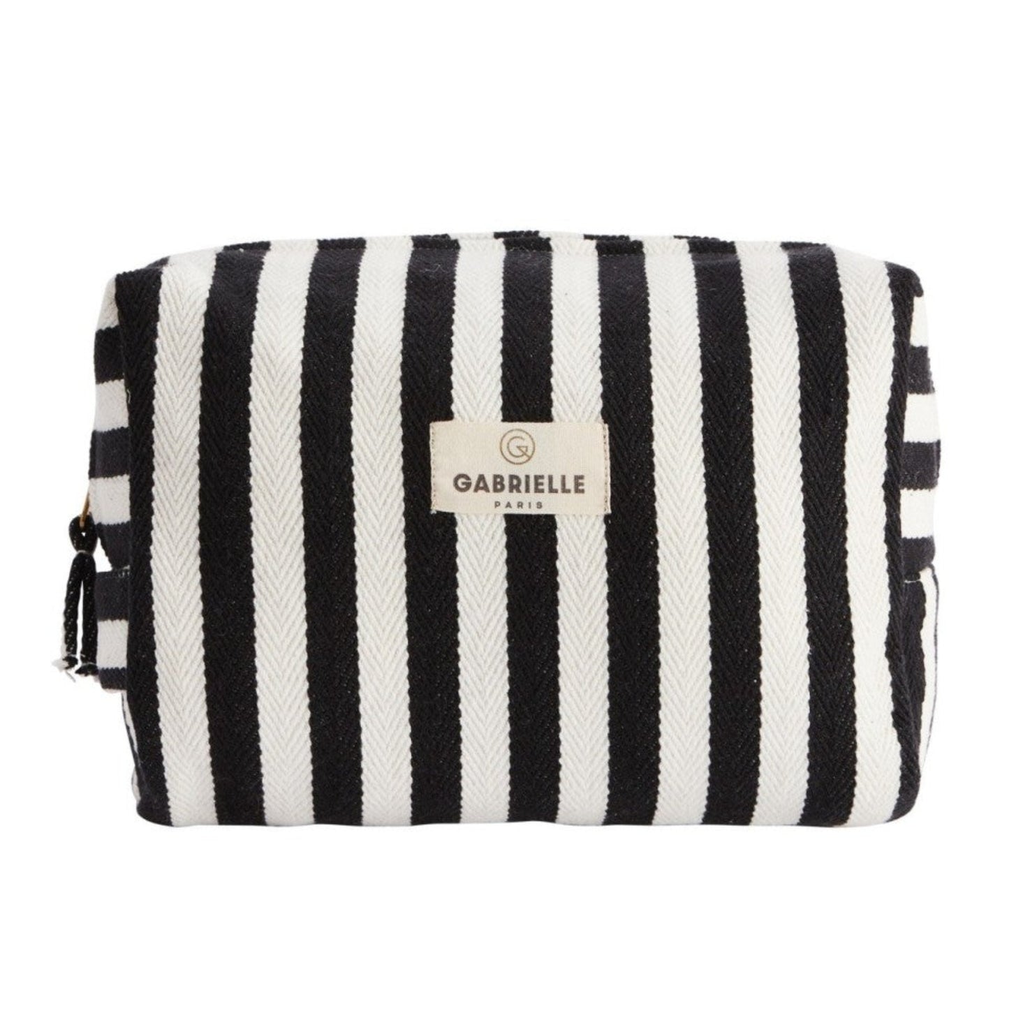Trousse de toilette - Rayures noires - Gabrielle Paris