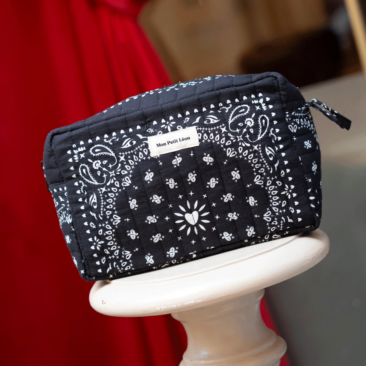 Trousse de toilette - Bandana Noir -  Mon Petit Léon